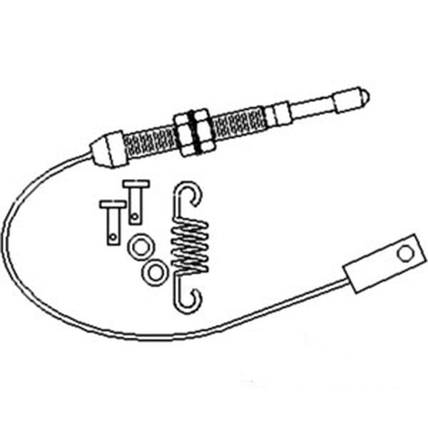 Aftermarket Throttle Cable 1658 Length Fits Massey Ferguson 396 398 399 3762119M91 - main